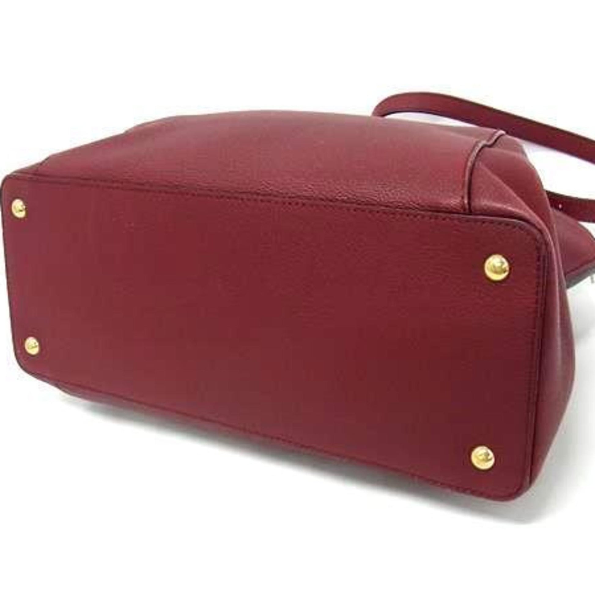 Cartier C de cartier, Burgundy, Leather, tote