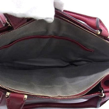 Cartier C de cartier, Burgundy, Leather, tote