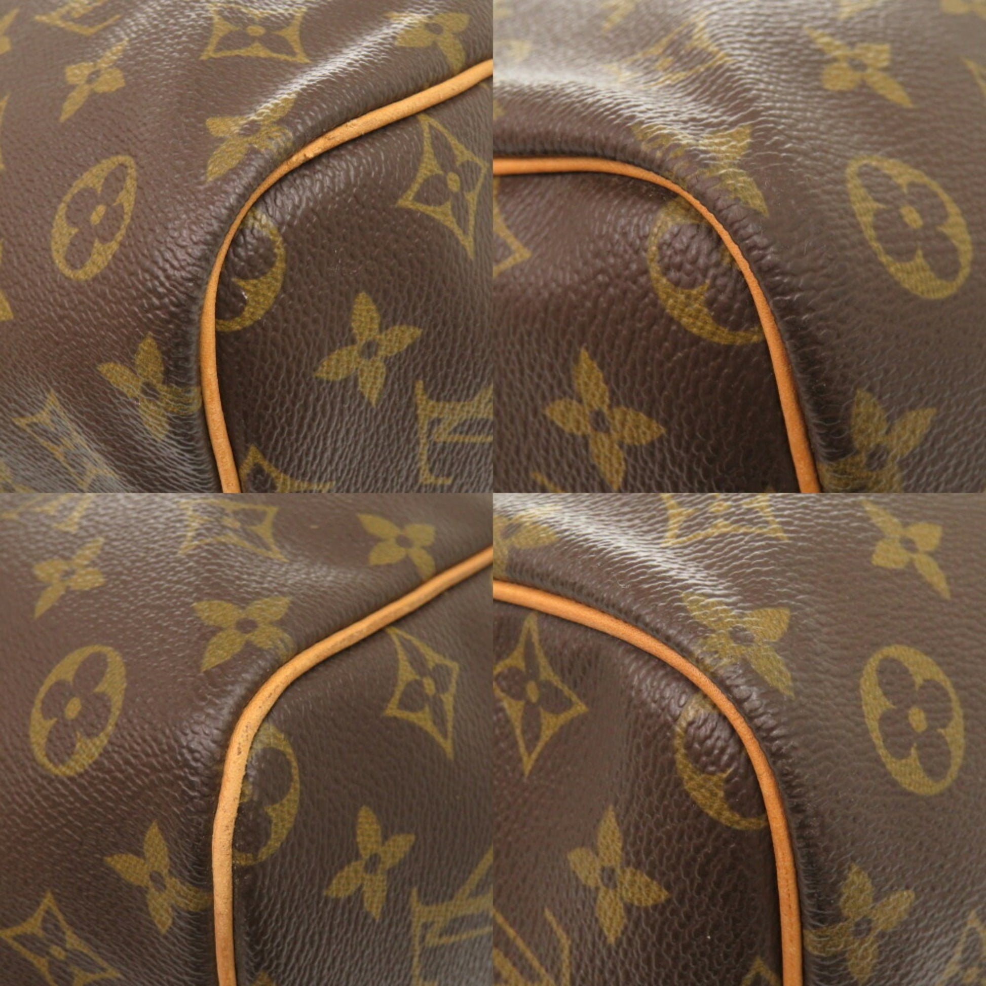 Louis Vuitton Keepall Bandoulière 60, Brown, Canvas, travel