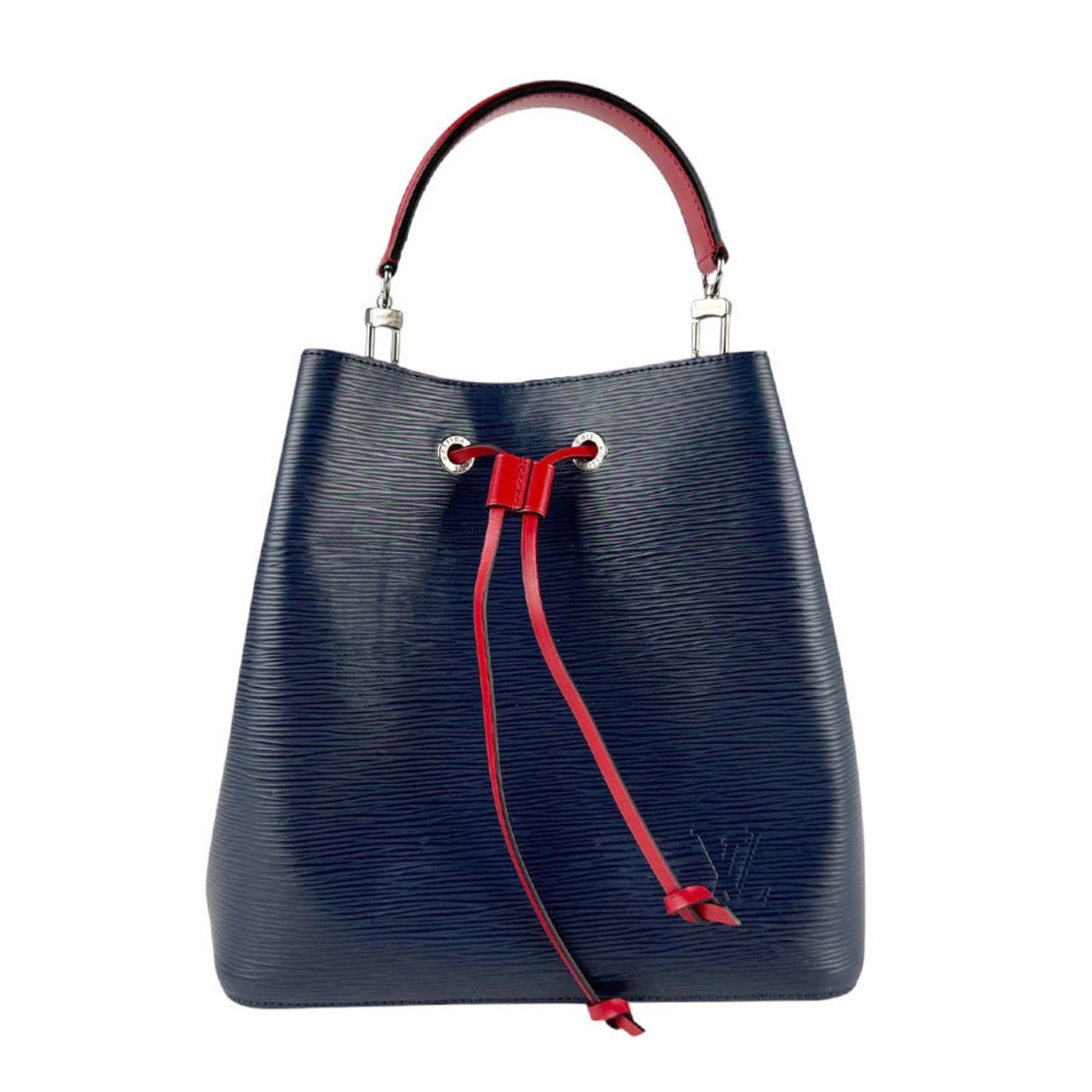 Louis Vuitton NéoNoé, Blue, Leather, handbag