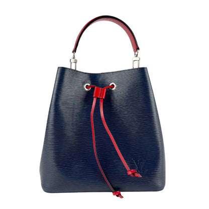 Louis Vuitton NéoNoé, Blue, Leather, handbag