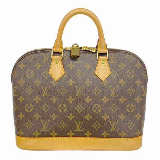 Louis Vuitton Alma, Brown, Canvas, handbag