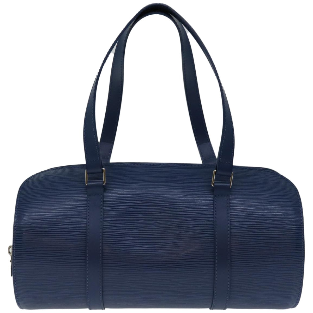 Louis Vuitton Soufflot, Blue, Leather, handbag