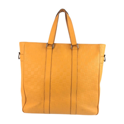Louis Vuitton Tadao, Yellow, Leather, tote