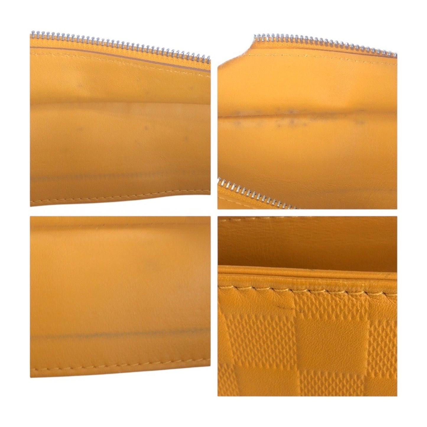 Louis Vuitton Tadao, Yellow, Leather, tote