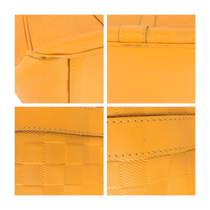 Louis Vuitton Tadao, Yellow, Leather, tote