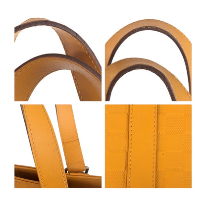 Louis Vuitton Tadao, Yellow, Leather, tote