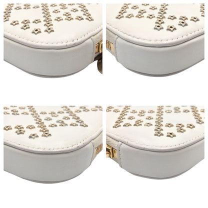 Dior Lady Dior, White, Leather, clutch