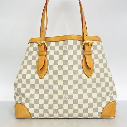 Louis Vuitton Hampstead, White, Canvas, tote