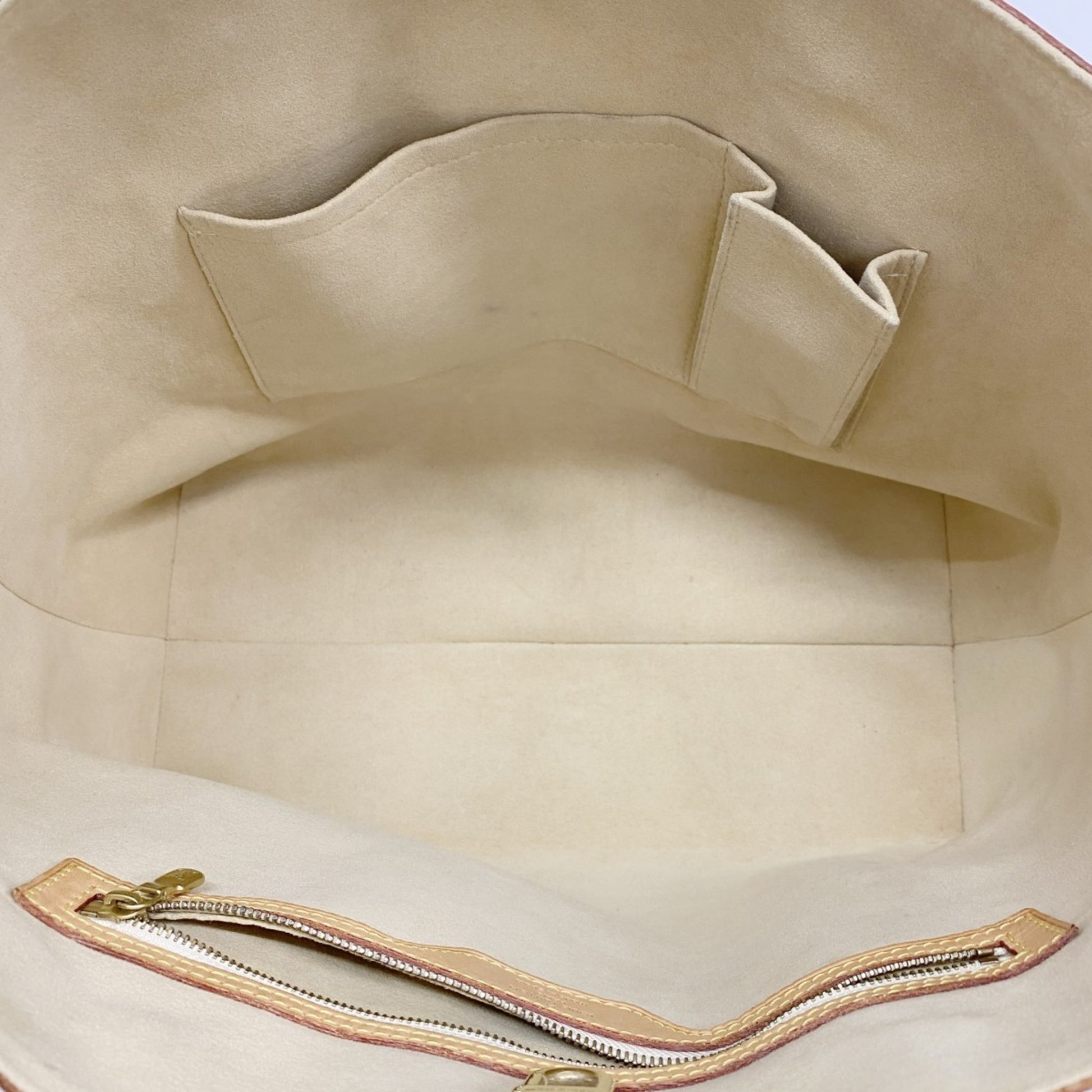 Louis Vuitton Hampstead, White, Canvas, tote