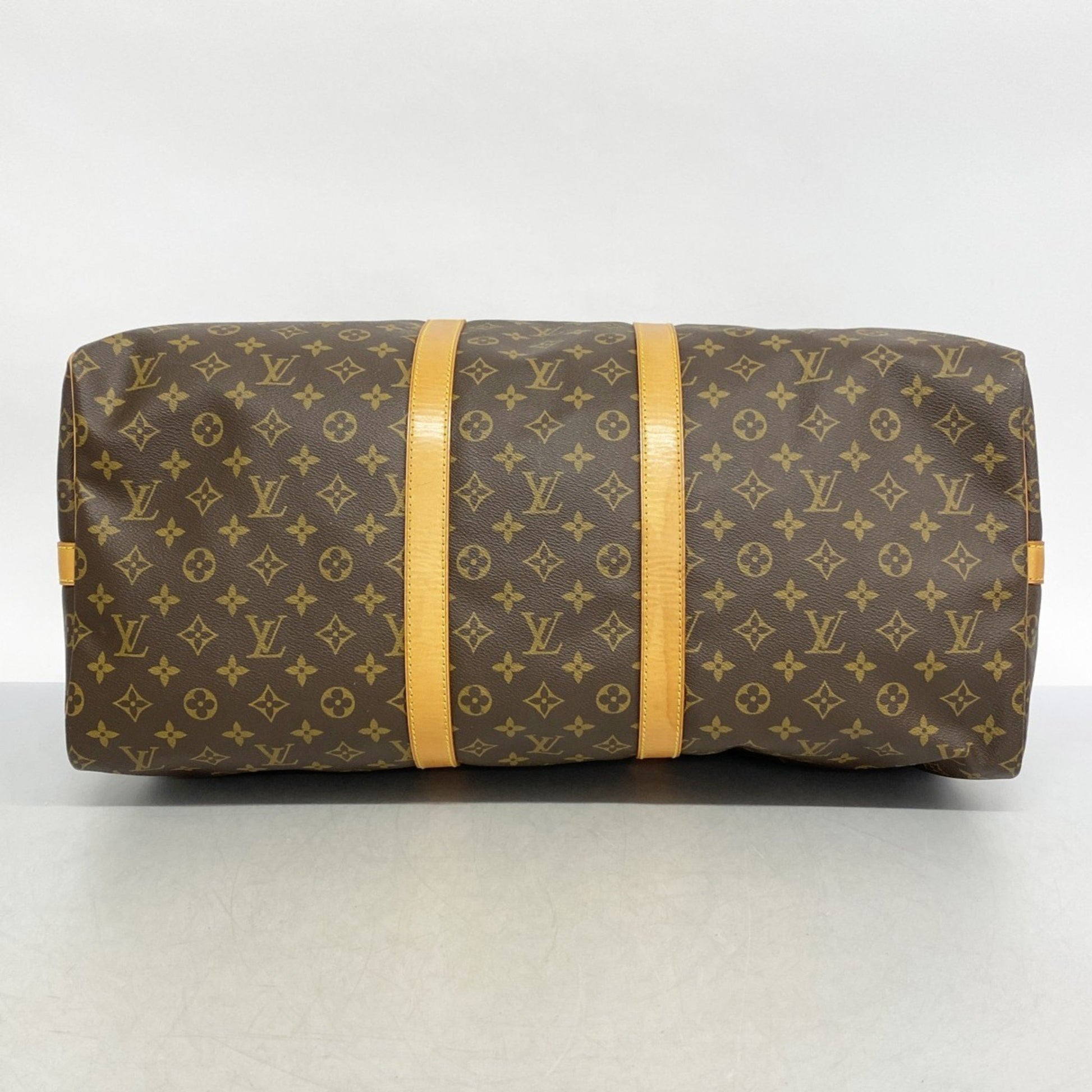 Louis Vuitton Keepall Bandouliere 55, Brown, Canvas, travel
