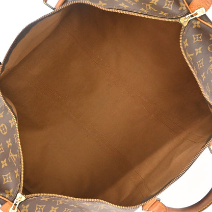 Louis Vuitton Keepall Monogram Canvas, Brown, Canvas, Travel Bag