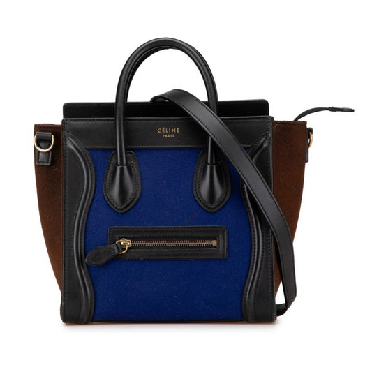 Céline Luggage, Multicolour, Leather, handbag