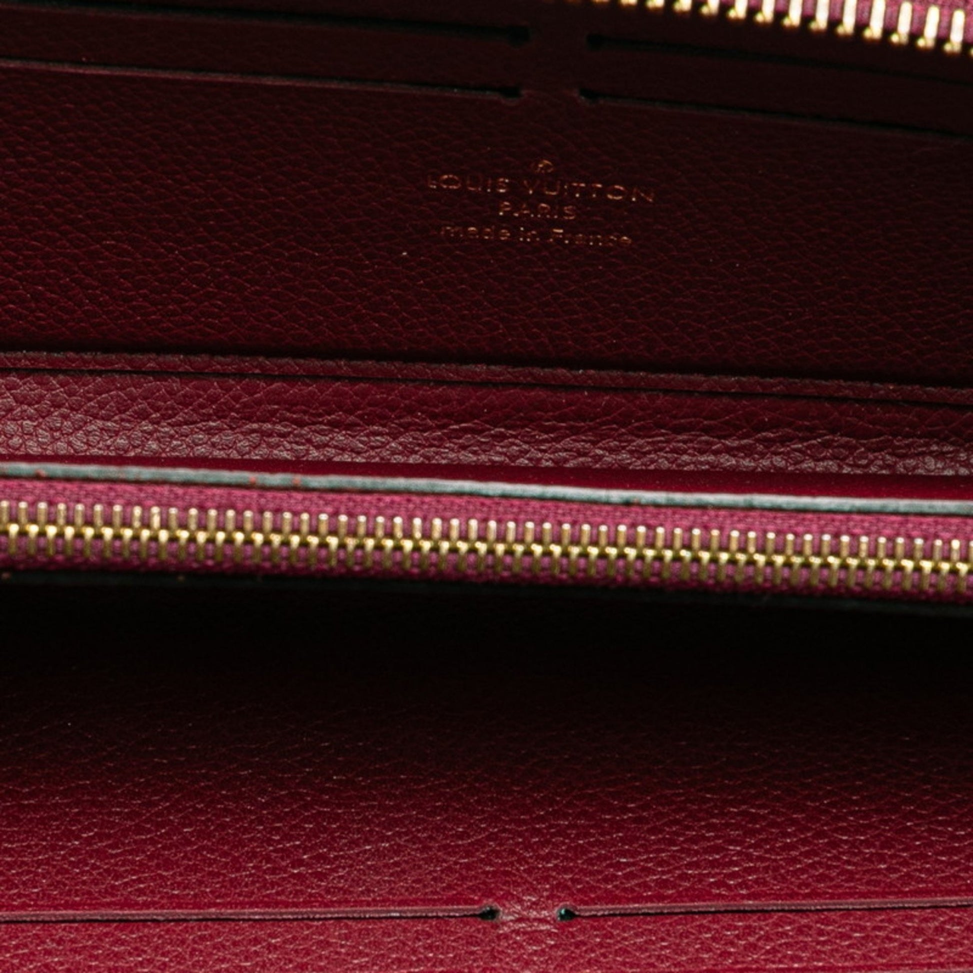 Louis Vuitton Clemence, Burgundy, Leather, wallet