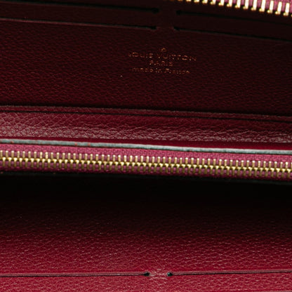 Louis Vuitton Clemence, Burgundy, Leather, wallet