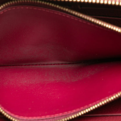 Louis Vuitton Clemence, Burgundy, Leather, wallet