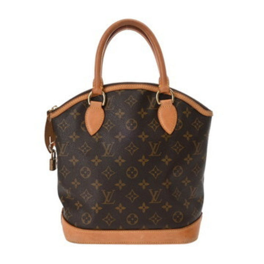 Louis Vuitton Lockit, Brown, Canvas, handbag