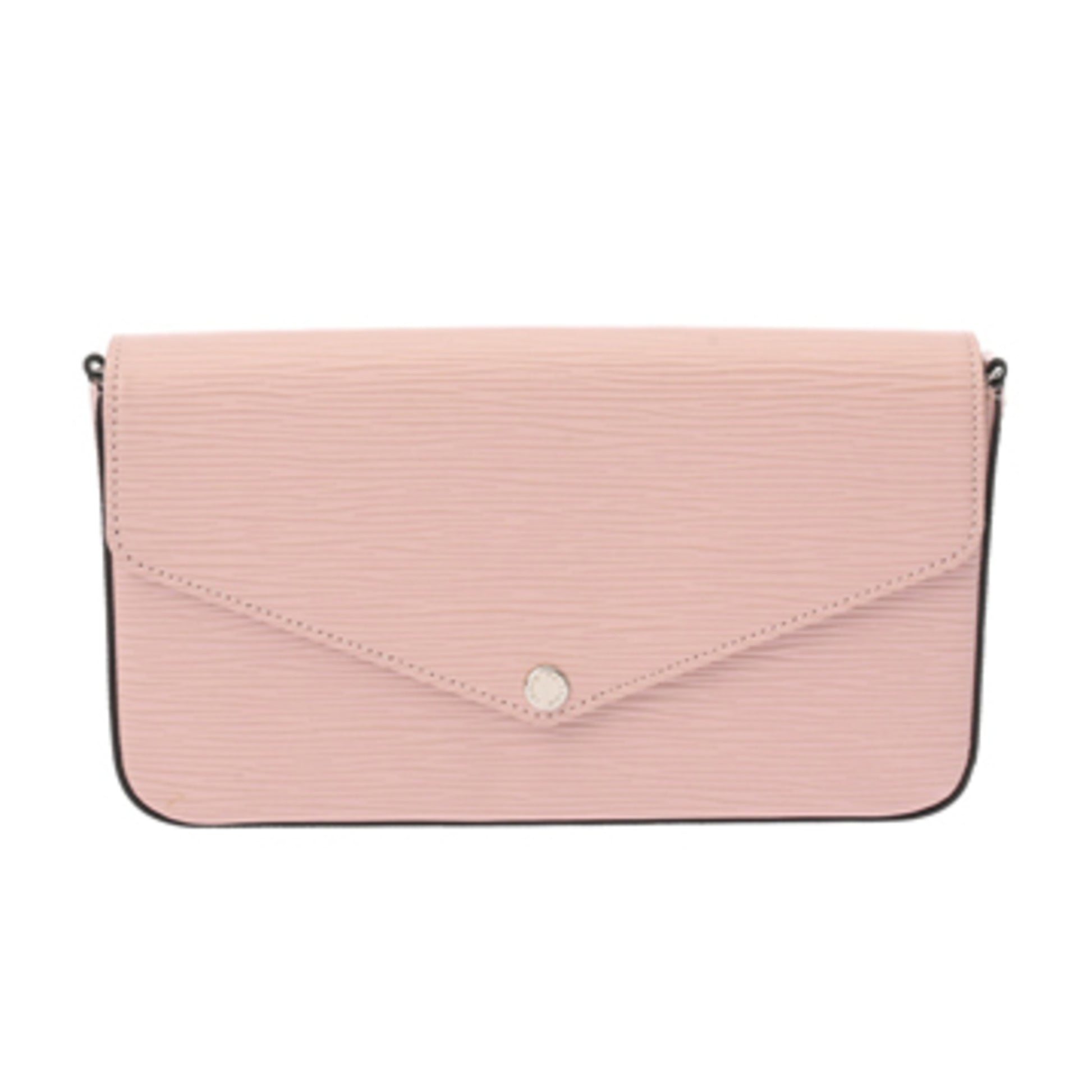 Louis Vuitton Felicie, Pink, Leather, shoulder
