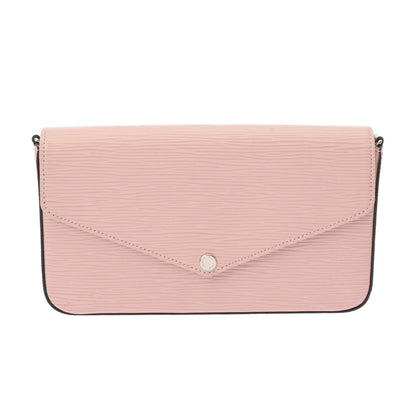 Louis Vuitton Felicie, Pink, Leather, shoulder