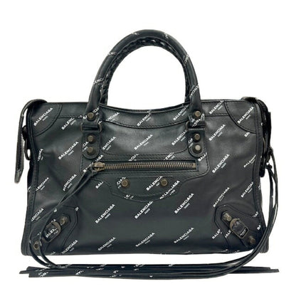 Balenciaga City, Black, Leather, handbag