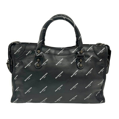 Balenciaga City, Black, Leather, handbag