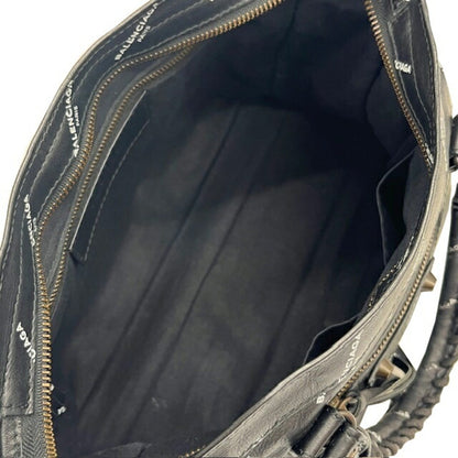 Balenciaga City, Black, Leather, handbag