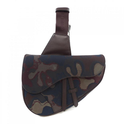 Dior Saddle, Brown, "CANVAS, LEATHER", clutch