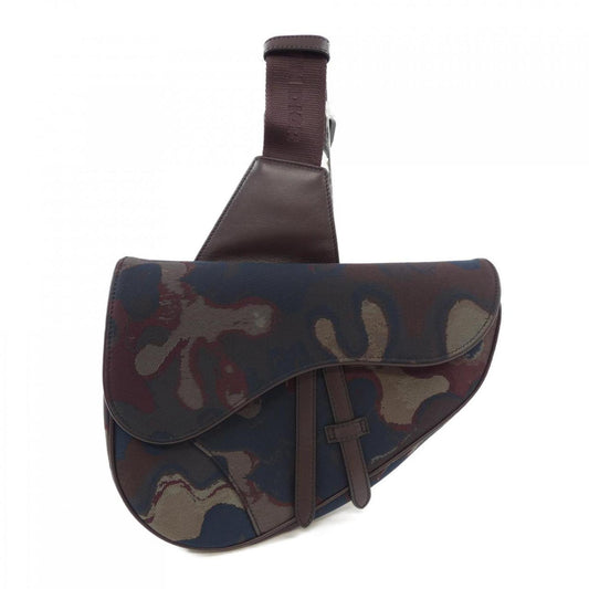 Dior Saddle, Brown, "CANVAS, LEATHER", clutch