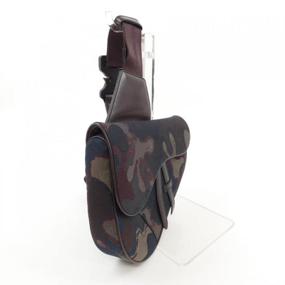 Dior Saddle, Brown, "CANVAS, LEATHER", clutch