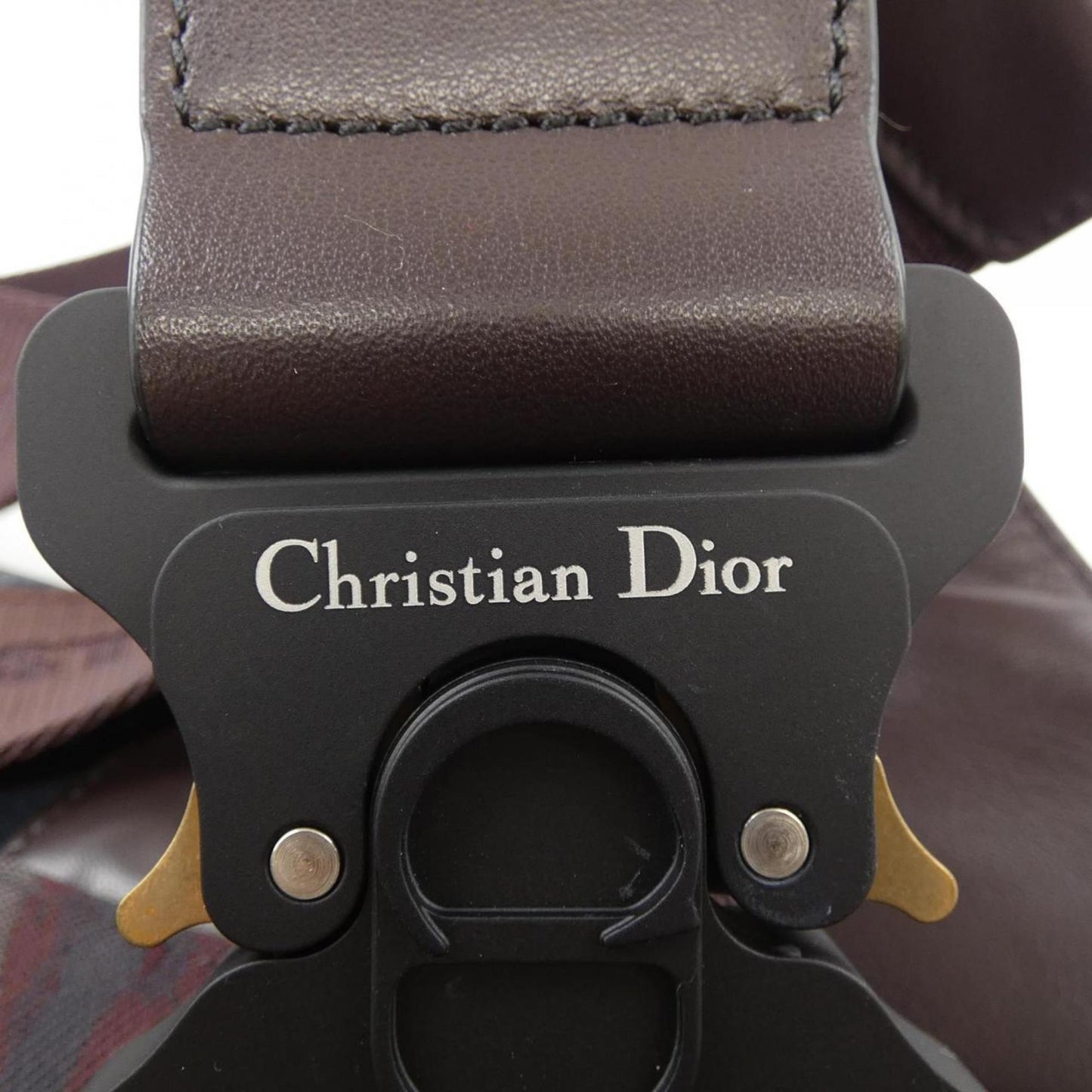 Dior Saddle, Brown, "CANVAS, LEATHER", clutch