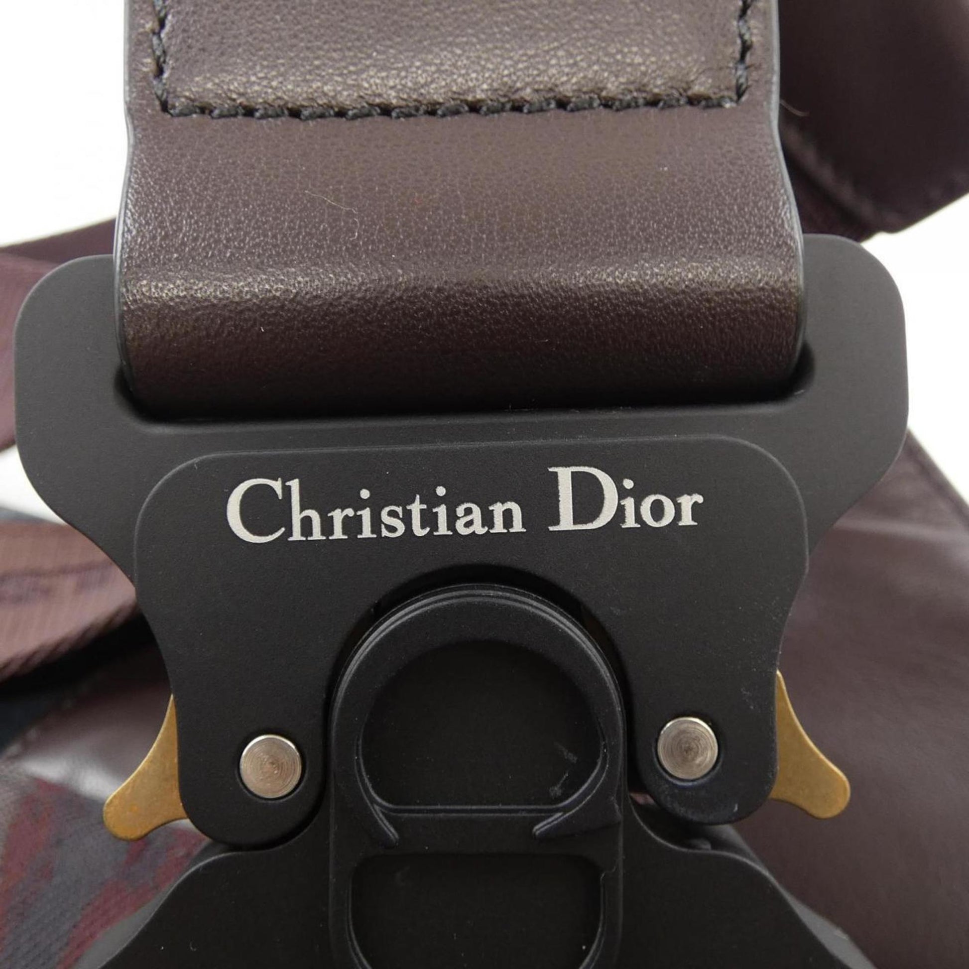Dior Saddle, Brown, "CANVAS, LEATHER", clutch