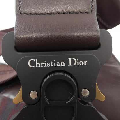 Dior Saddle, Brown, "CANVAS, LEATHER", clutch