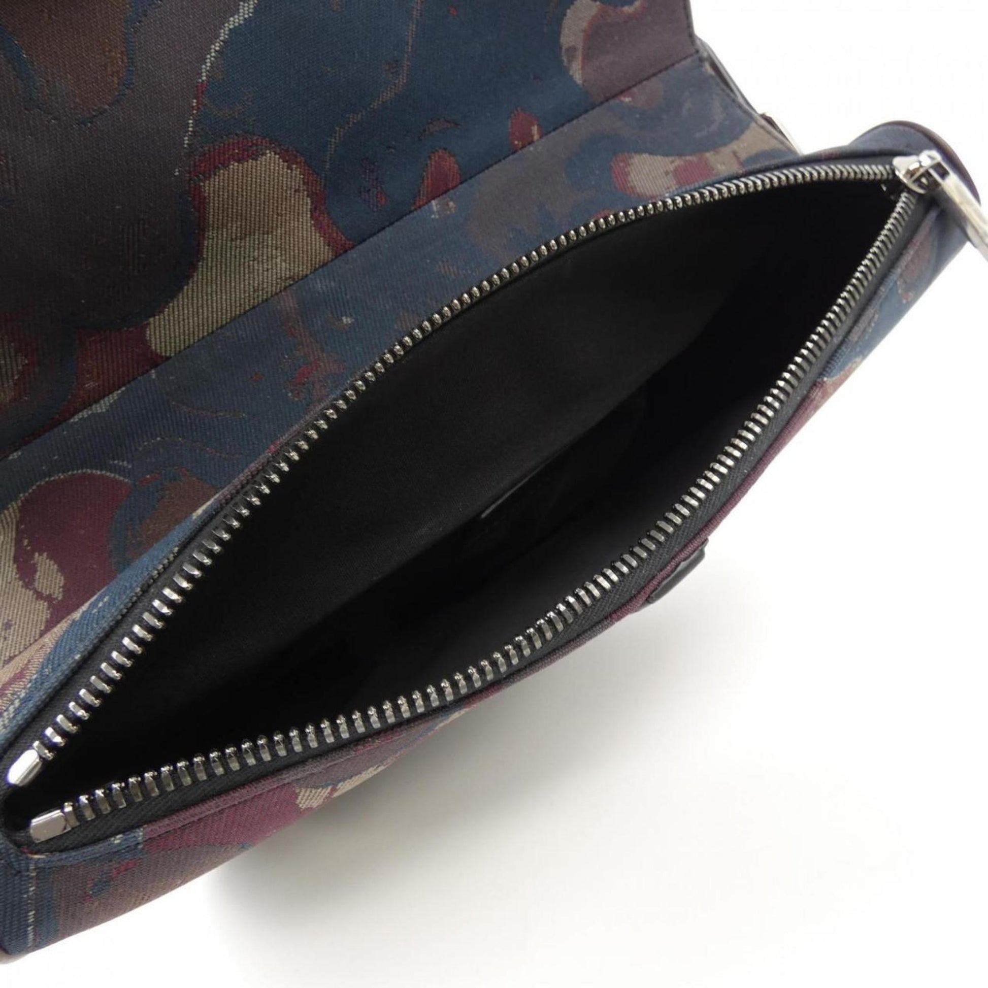 Dior Saddle, Brown, "CANVAS, LEATHER", clutch
