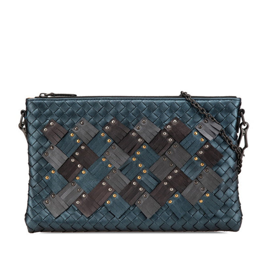 Bottega Veneta Intrecciato, Brown, Leather, shoulder