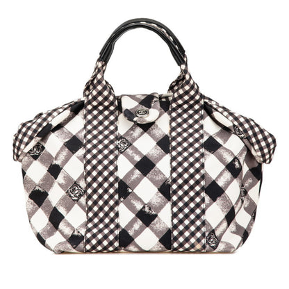 Chanel Coco Mark, Black, "CANVAS, LEATHER", handbag