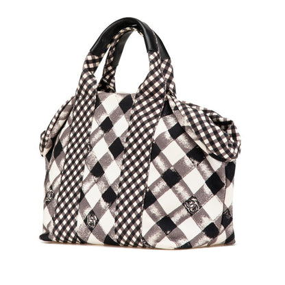 Chanel Coco Mark, Black, "CANVAS, LEATHER", handbag