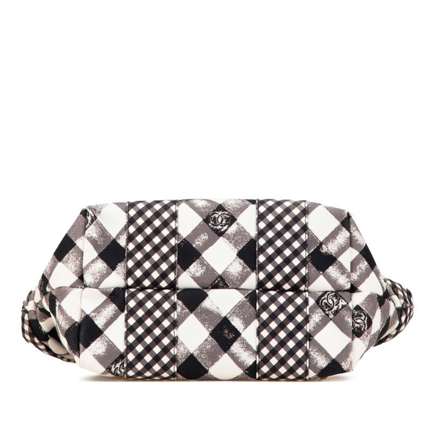 Chanel Coco Mark, Black, "CANVAS, LEATHER", handbag