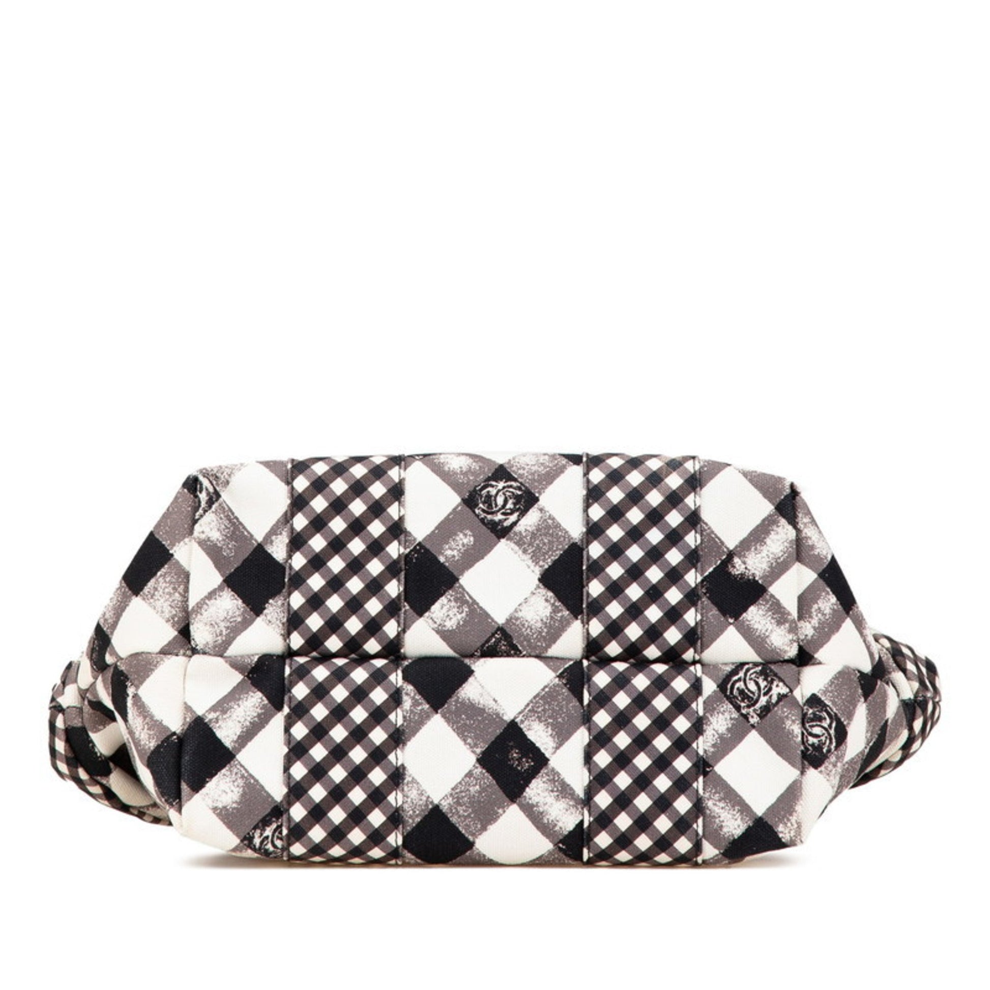 Chanel Coco Mark, Black, "CANVAS, LEATHER", handbag