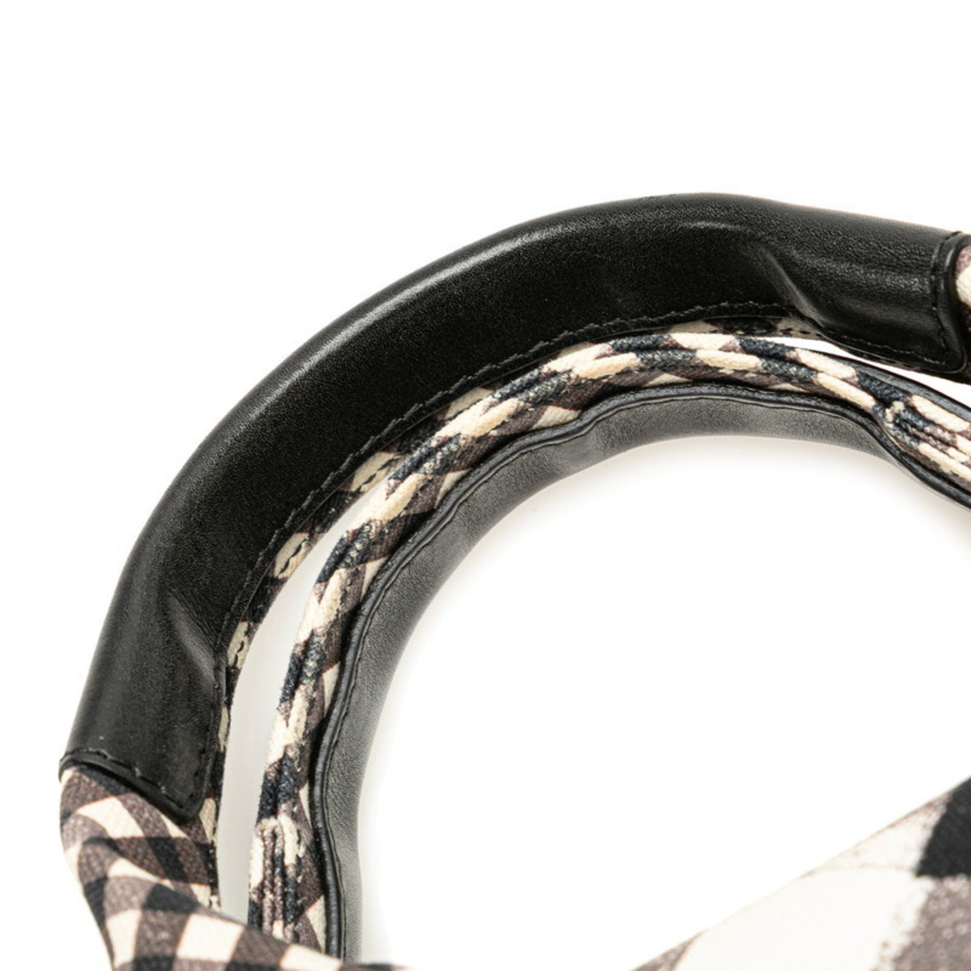 Chanel Coco Mark, Black, "CANVAS, LEATHER", handbag