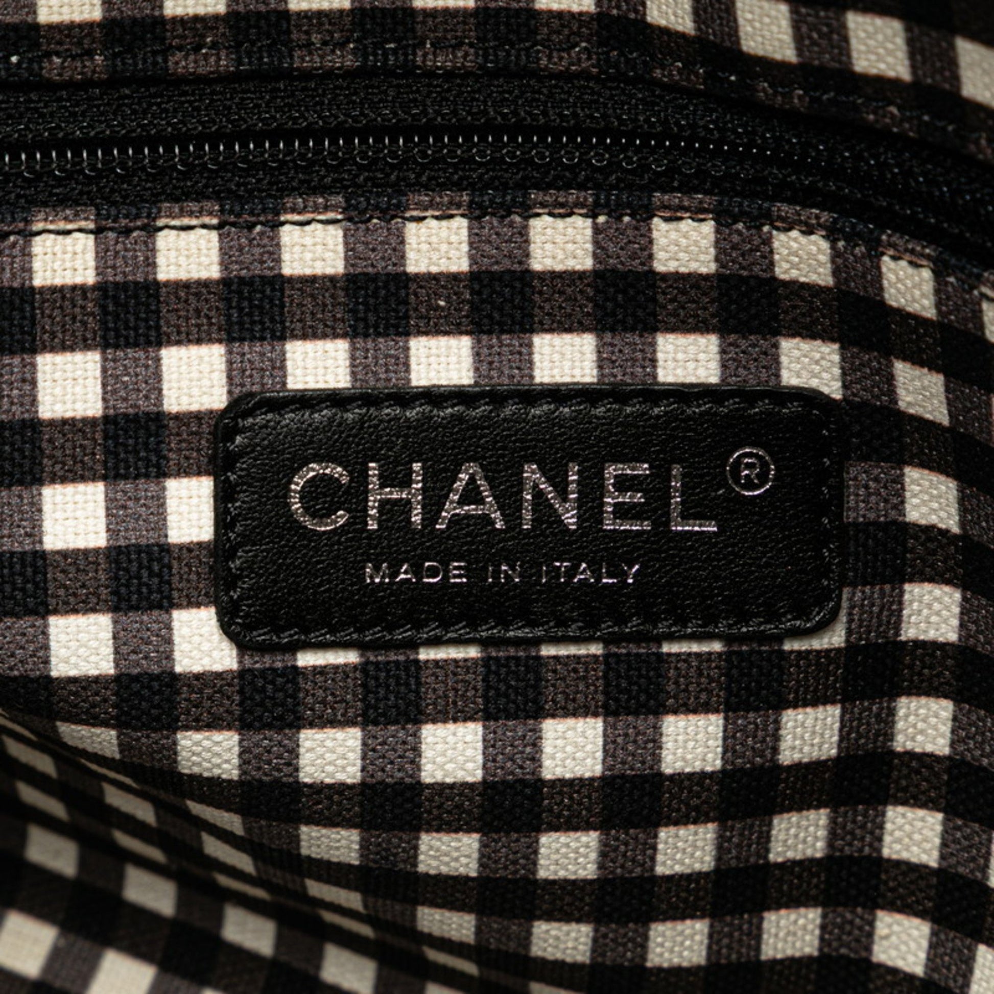 Chanel Coco Mark, Black, "CANVAS, LEATHER", handbag