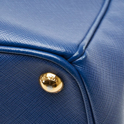 Prada Galleria, Blue, Leather, handbag