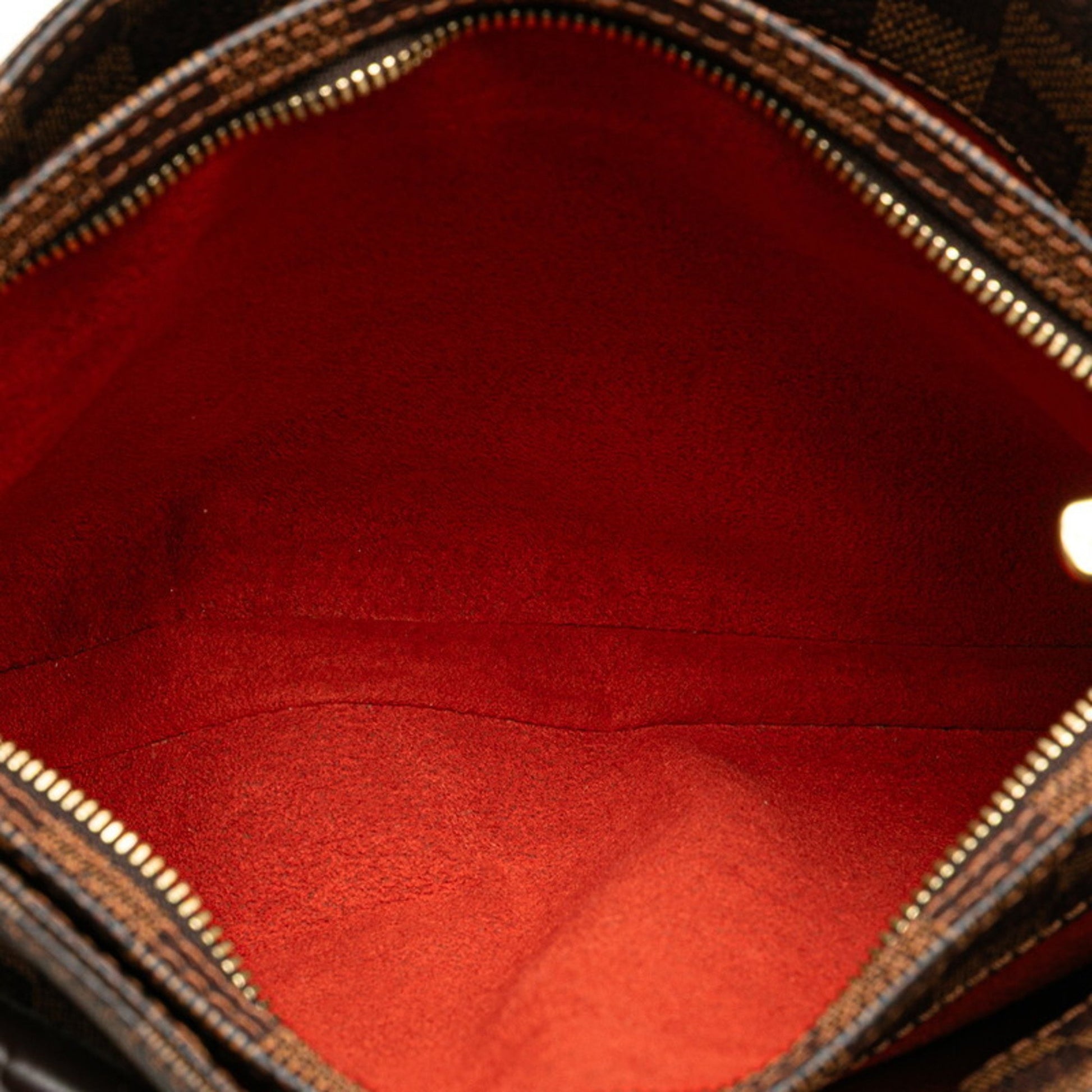 Louis Vuitton Aubagne, Brown, "CANVAS, LEATHER", shoulder