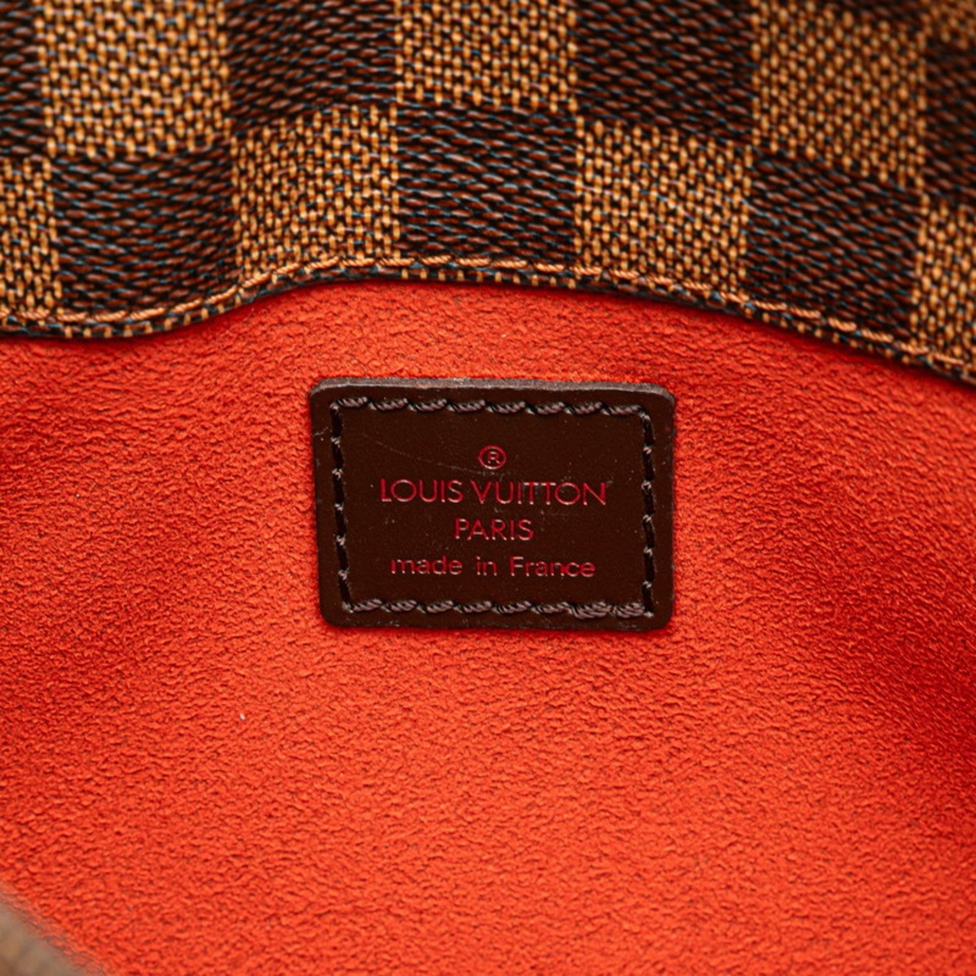 Louis Vuitton Aubagne, Brown, "CANVAS, LEATHER", shoulder