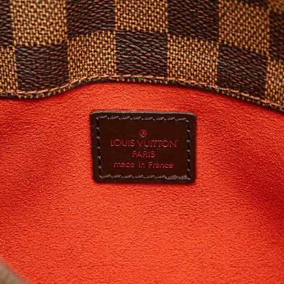 Louis Vuitton Aubagne, Brown, "CANVAS, LEATHER", shoulder