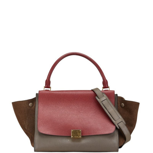 Céline Trapèze, Multicolour, Leather, handbag