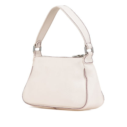 Chanel Fringe, Beige, Leather, shoulder
