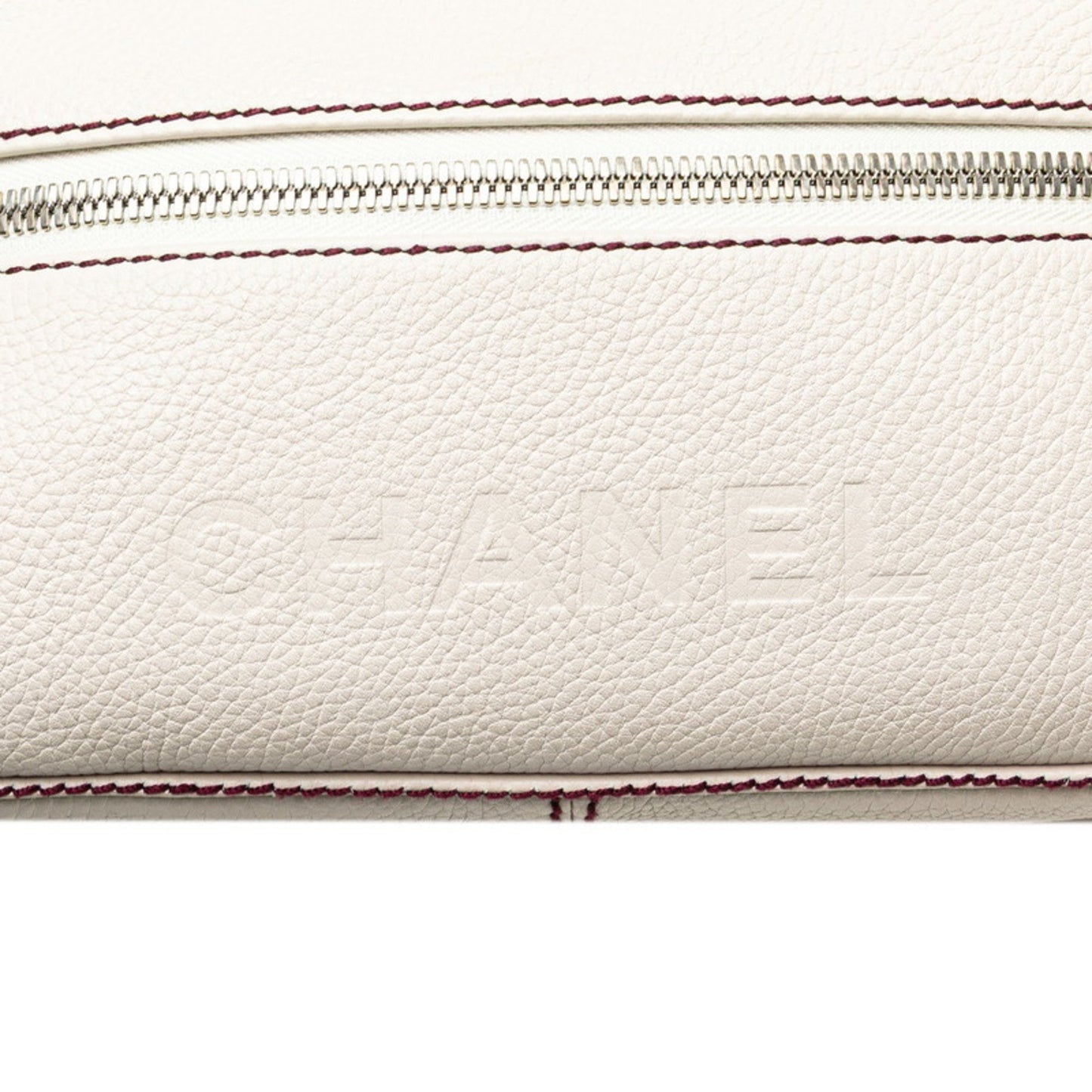 Chanel Fringe, Beige, Leather, shoulder