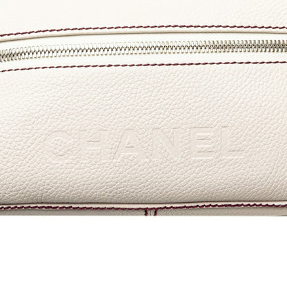 Chanel Fringe, Beige, Leather, shoulder