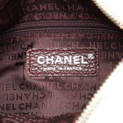 Chanel Fringe, Beige, Leather, shoulder