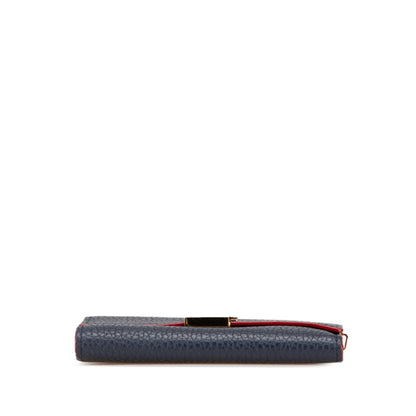 Louis Vuitton Capucines, Navy, Leather, wallet